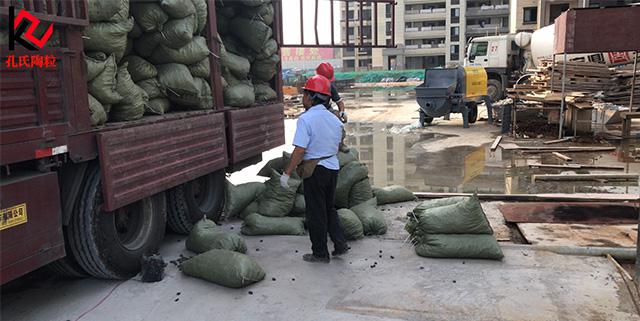 合肥市蜀山區新建小區衛生間回填陶粒